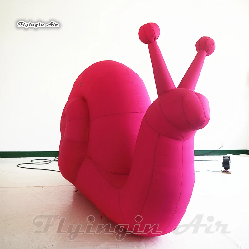 Outdoor Park Decorative Animal Model 2.5m Pink Inflatable Snail Balloon For Garden And Yard Decoration