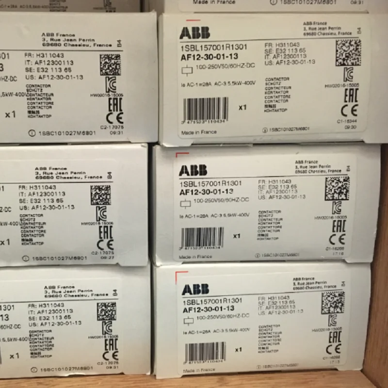 ABB 3-ploe contactors AF series AC/DC   50HZ/60HZ  48V~130V  DC  AF12-30-10-12 (2pcs with the freight fees)