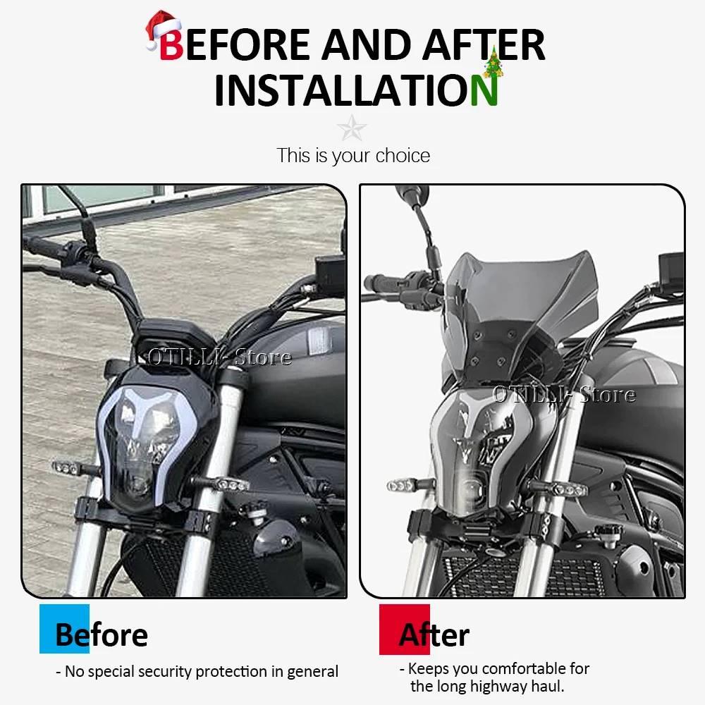 New 2019 - 2024 2023 2022 2021 Motorcycle Windshield WindScreen Wind Shield Screens Deflectors For Benelli 502 C 502C 502c