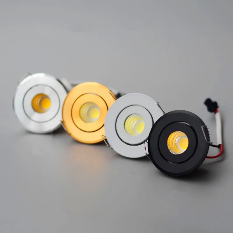 Mini LED Downlight 5W COB Ceiling Recessed High Brightness Spot light Angle Adjustable Cut Hole 42-45mm 4000K Natural White