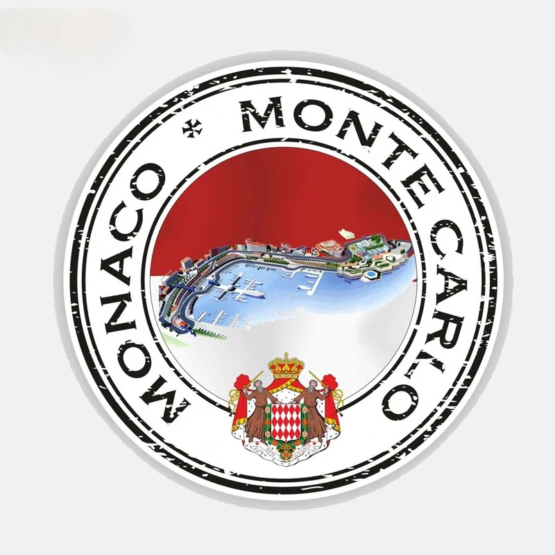 

Personality Badge Decal Monaco Monte Carlo Car Sticker PVC Vinyl Decal Accessories 12.7CM*12.7CM