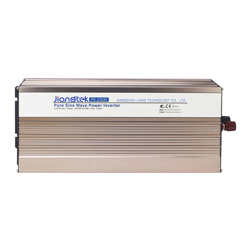 JIANGTEK 2500W Pure Sine Wave Inverter 12V 24V 48V DC To AC 110V 220V DC to AC Transformer Power Inverter