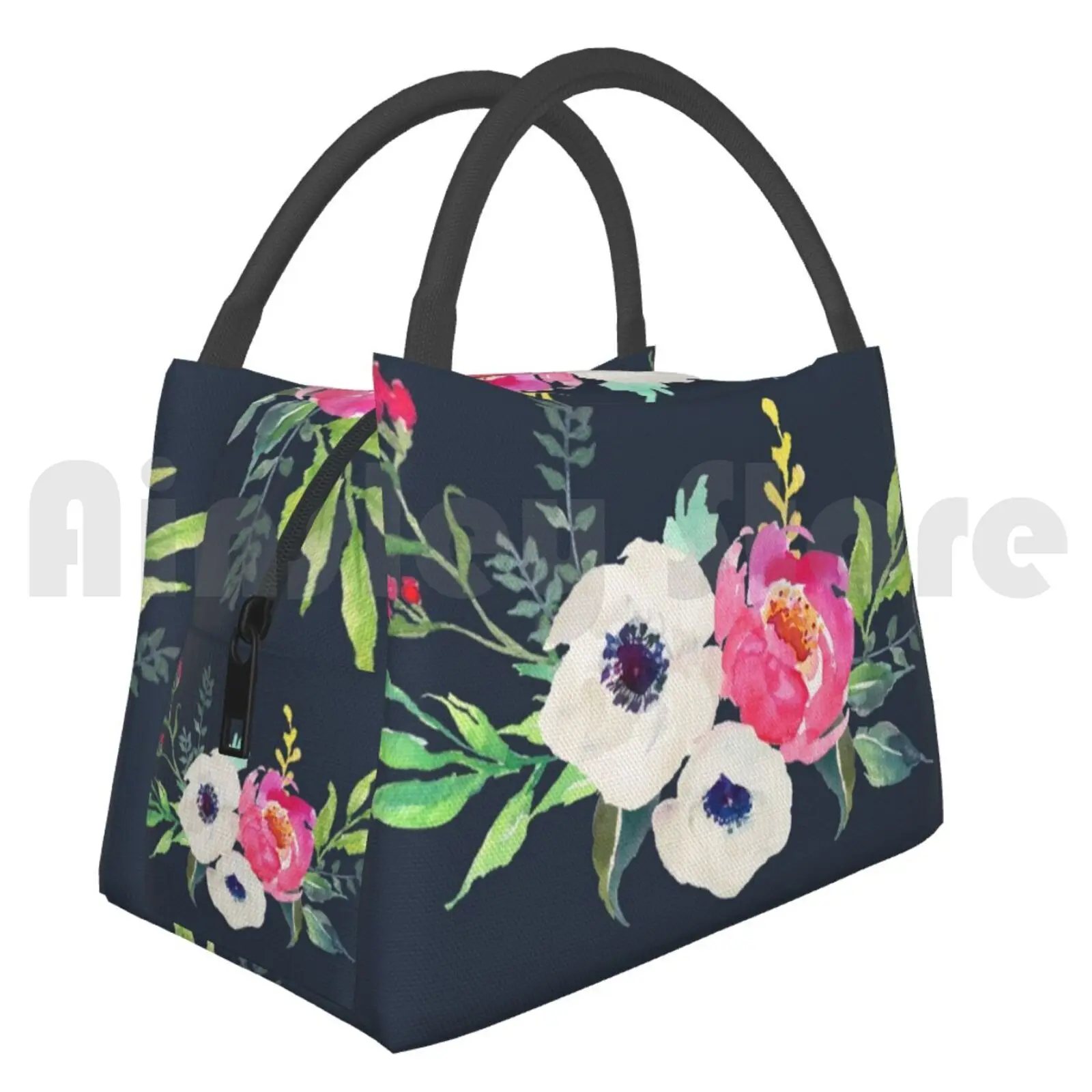 

Cooler Lunch Bag Picnic Bag Anemone Peony Watercolor Bouquet Anemone Peony Watercolor Bouquet Wedding Romantic