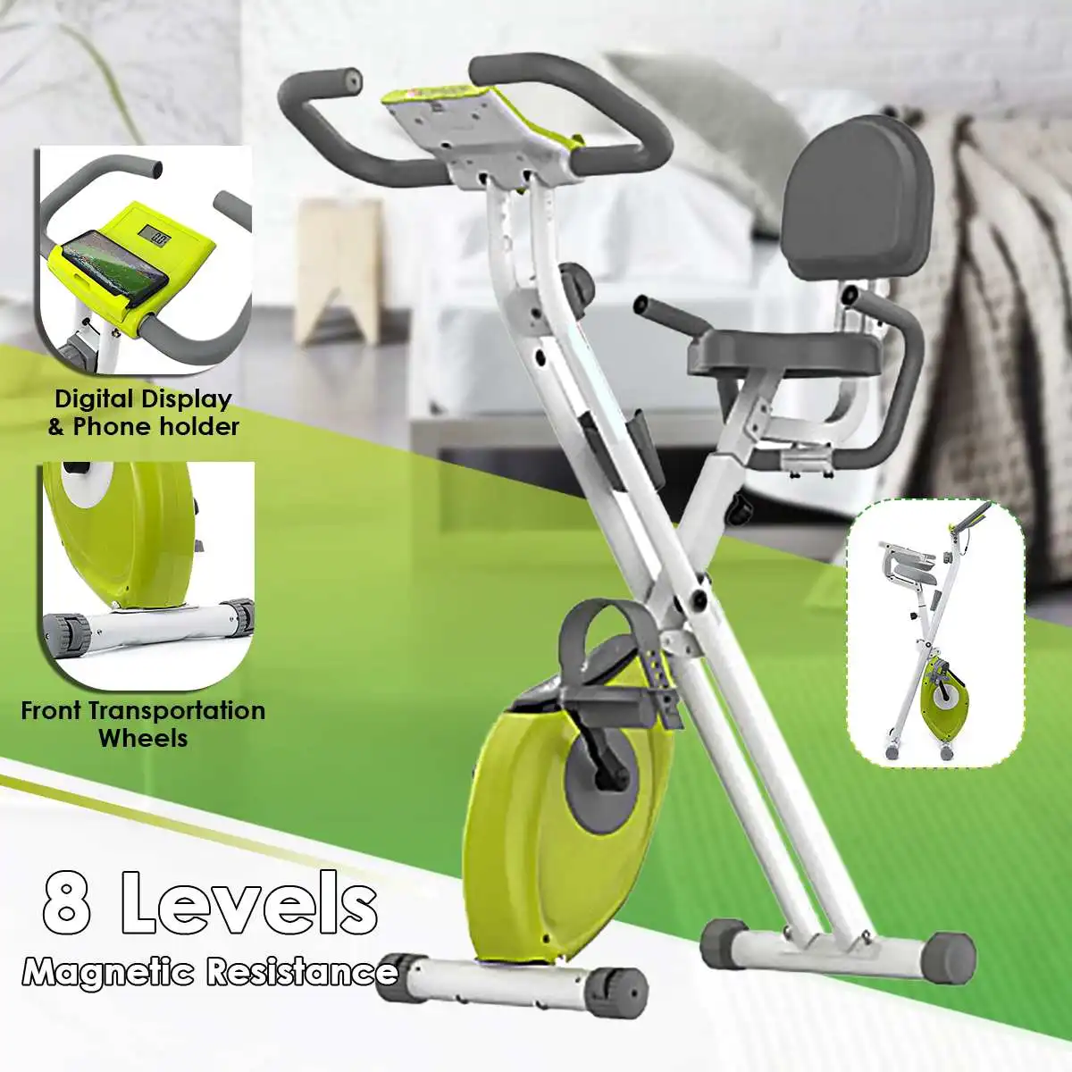 120Kg Indoor Magnetic Exercise Bike Indoors Cycling Exercise Bikes Cardio Gym Cycling Trainer Exercise Training Stationary Bikes