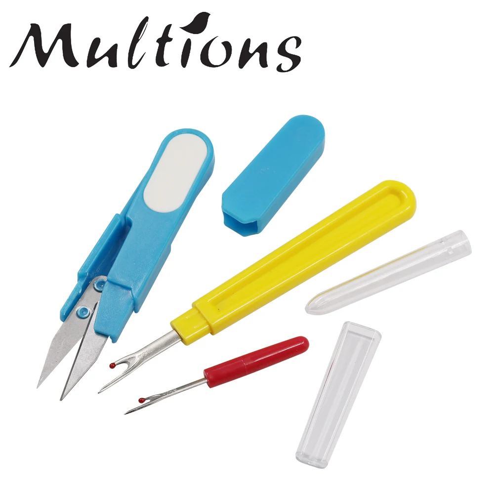 3Pcs Seam Ripper Sets Stitch Ripper & Embroidery Scissors Craft Sewing Pruning Thread Cutter DIY Sewing Accessories