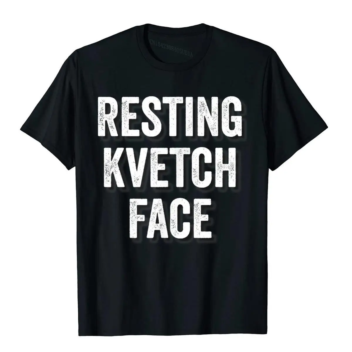 Resting Kvetch Face Jewish T-Shirt Japan Style Tops Tees For Male Cotton Top T-Shirts Gothic Cheap Christmas Clothing