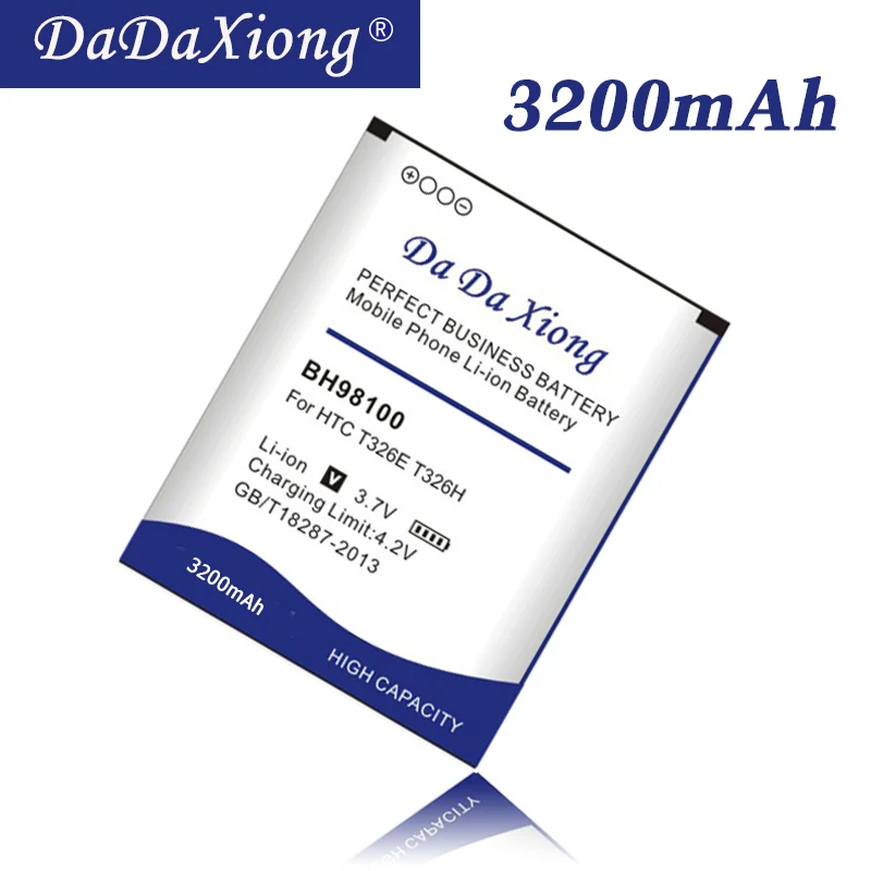  DaDaXiong 3200mAh BH98100 For HTC SV T326E Desire P T326H Cell Phone Battery