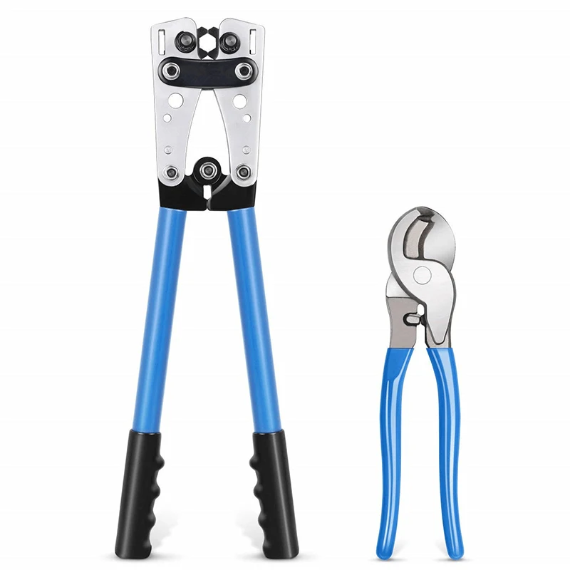 

HX-50B Cold Pressing Terminal Crimping Pliers Tools Copper Aluminum Nose Wire Cutter Multitools Cable Lugs Scissors Set