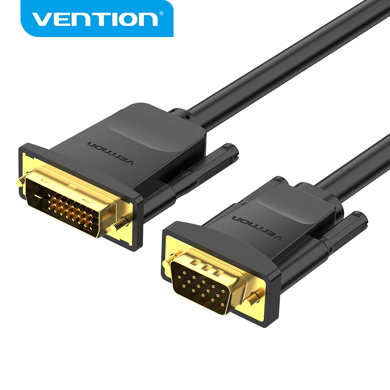 Przewód przedłużający DVI do kabel VGA konwerter 1080P 60HZ DVI-D 24 + 1 Pin męski do VGA męski Adapter dla Monitor HDTV projektor DVI D kabel VGA