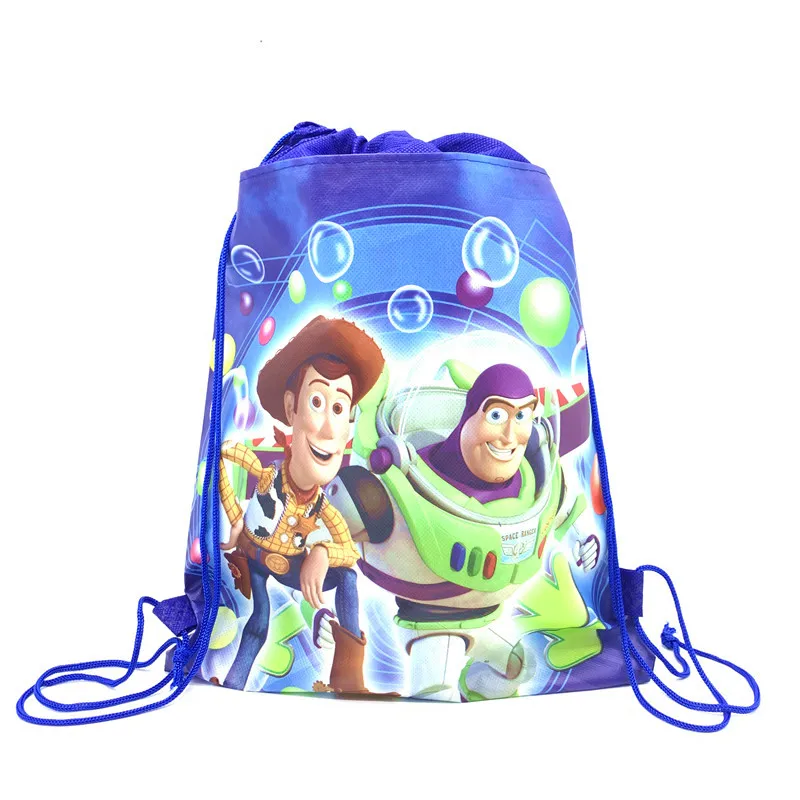 8/16/24/50PCS Disney Toy Story 4 Drawstring bag for Girls Travel Storage Package School Backpacks Children Birthday Party Favors