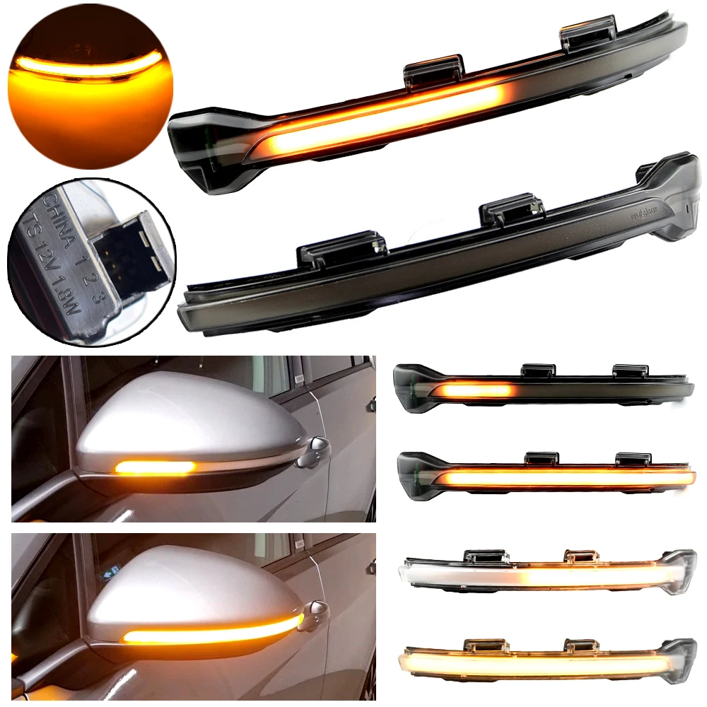 LED Dynamic Turn Signal Light Side Mirror Sequential Blinker For VW Volkswagen Golf 7 Jetta MK7 VII MK7 Golf 7.5 GTI R Touran