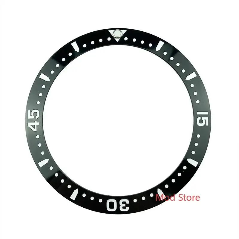 NEW Luminous Pip 38mm Blue/Black White Writing Ceramic Bezel Inserts Finish Sloping Design Set For SKX009 SKX007 Diver Watches