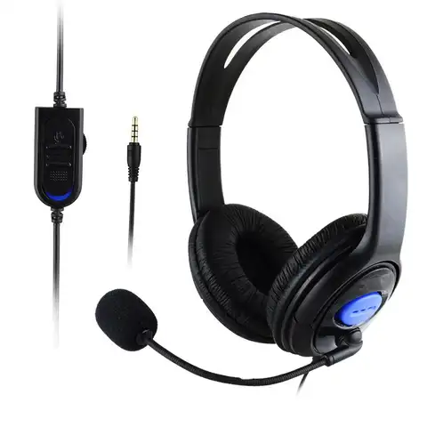 P4-890 스테레오 유선 게임용 헤드셋 딥베이스 헤드폰 PS4/PC 노트북 용 마이크가있는 3.5mm 접이식 휴대용 헤드폰