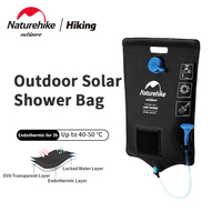 Naturehike Outdoor Mobile Shower 20L Hanging Style Water Bag Camping Portable 3-hour Solar Heating Heated Bath Bag With Shower