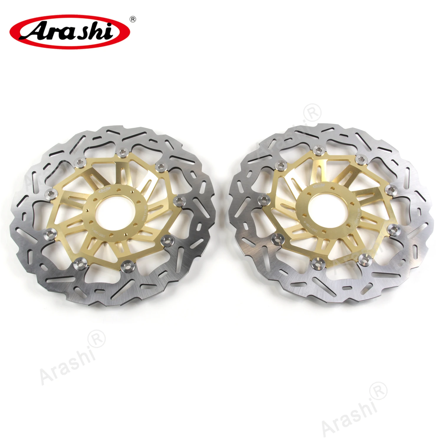 Arashi  1 Set For HONDA CRF L AFRICA TWIN ADV ABS 1000 2018 2019 CNC Floating Front Rear Brake Disc Rotors CRF1000L CRF-L1000