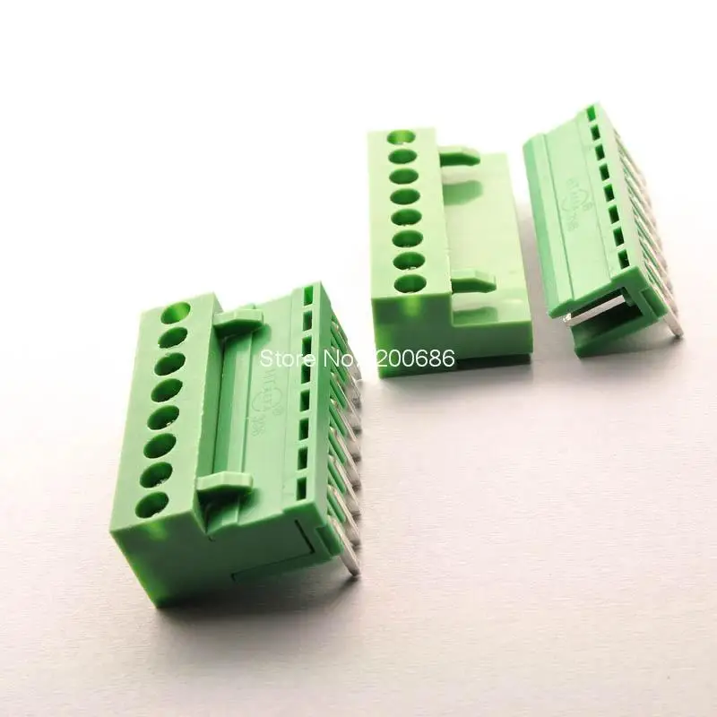 

9pin Right angle Terminal plug type 300V 10A 3.96mm pitch connector pcb screw terminal block connector