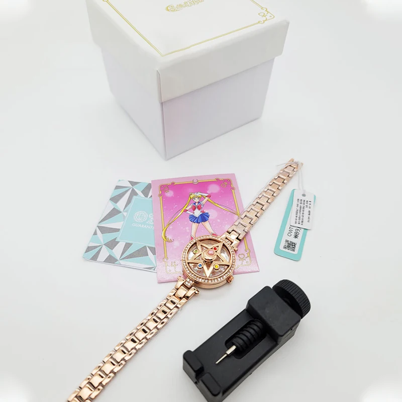 Anime Sailor Moonlight OST Limited Quartz Crystal Stars Wrist Watch Cardcaptor Women Girls Wristwatch Jewelry Birthday Gift