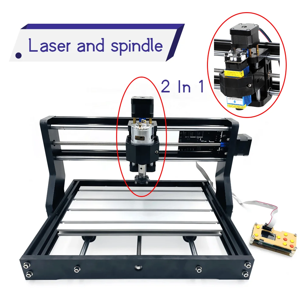 Enrutador CNC 3018 Pro grabador láser de madera, Control GRBL DIY, 3 ejes con fuera de línea, fresadora Pcb, enrutador de madera, hecho a mano en