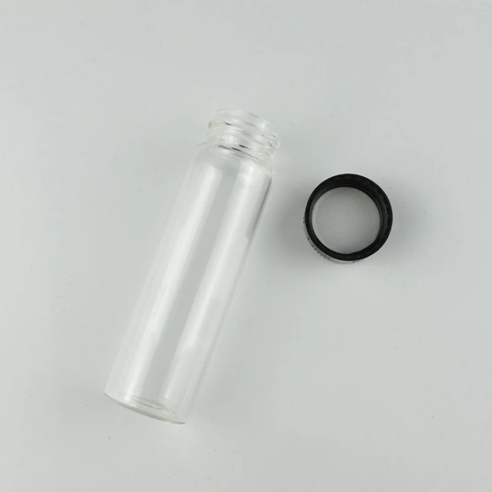 3ml to 50ml Transparent clear Glass sample bottles essential oil bottle Lab Chemistry Vial Container