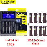 LiitoKala Lii-PD4 Battery Charger for 3.7V 21700 26650 Li-ion 1.2V AA aaa NiMH + HG2 18650 3000mAh Rechargeable batteries