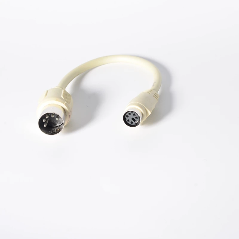 6 인치 in DIN5 at Male to Mini DIN6 PS/2 Female 키보드 어댑터 컨버터 케이블 코드, DIN5 5 핀-MDIN6 6 핀 M/F PC 리눅스 용