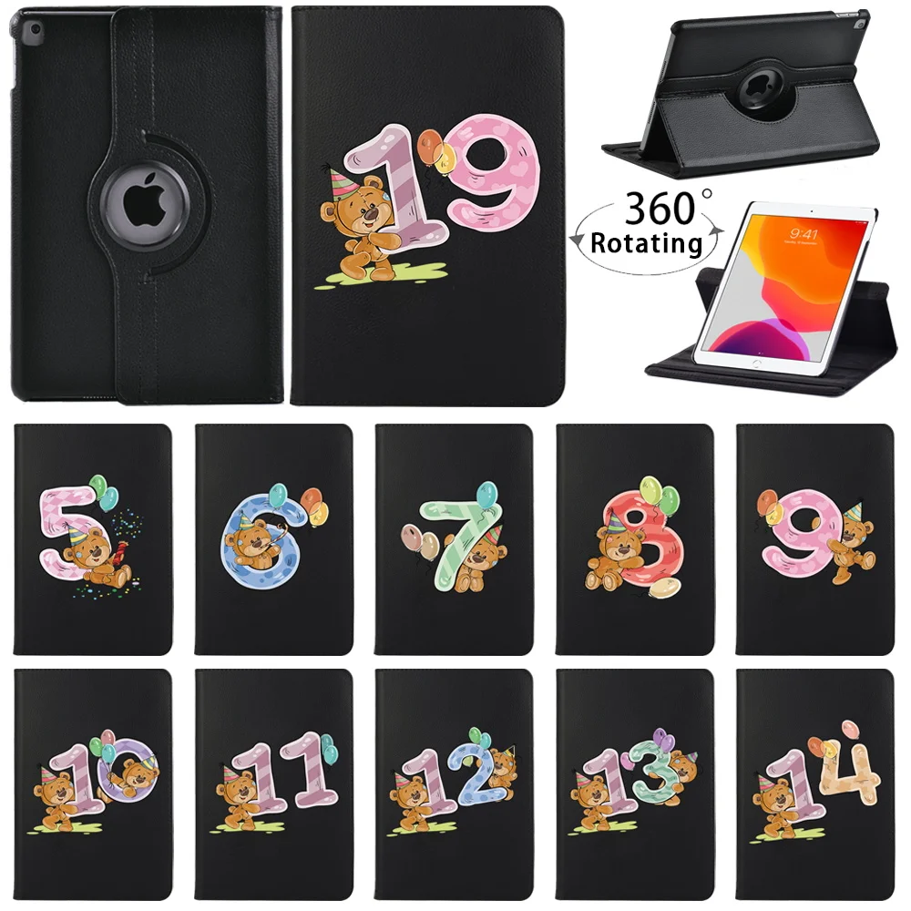 

for IPad 9th 2021 8th 7th Generation Mini 4/5/ipad 2 3 4/IPad 5th 6th 9.7" 360 Degree Rotating Stand Tablet Cover