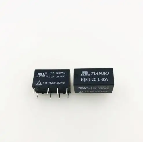 HOT NEW telecom 5V relay HJR1-2CL-05V HJR 1-2C L-05V HJR1-2CL-05V 5V 5VDC DC5V 2A 120VAC DIP8