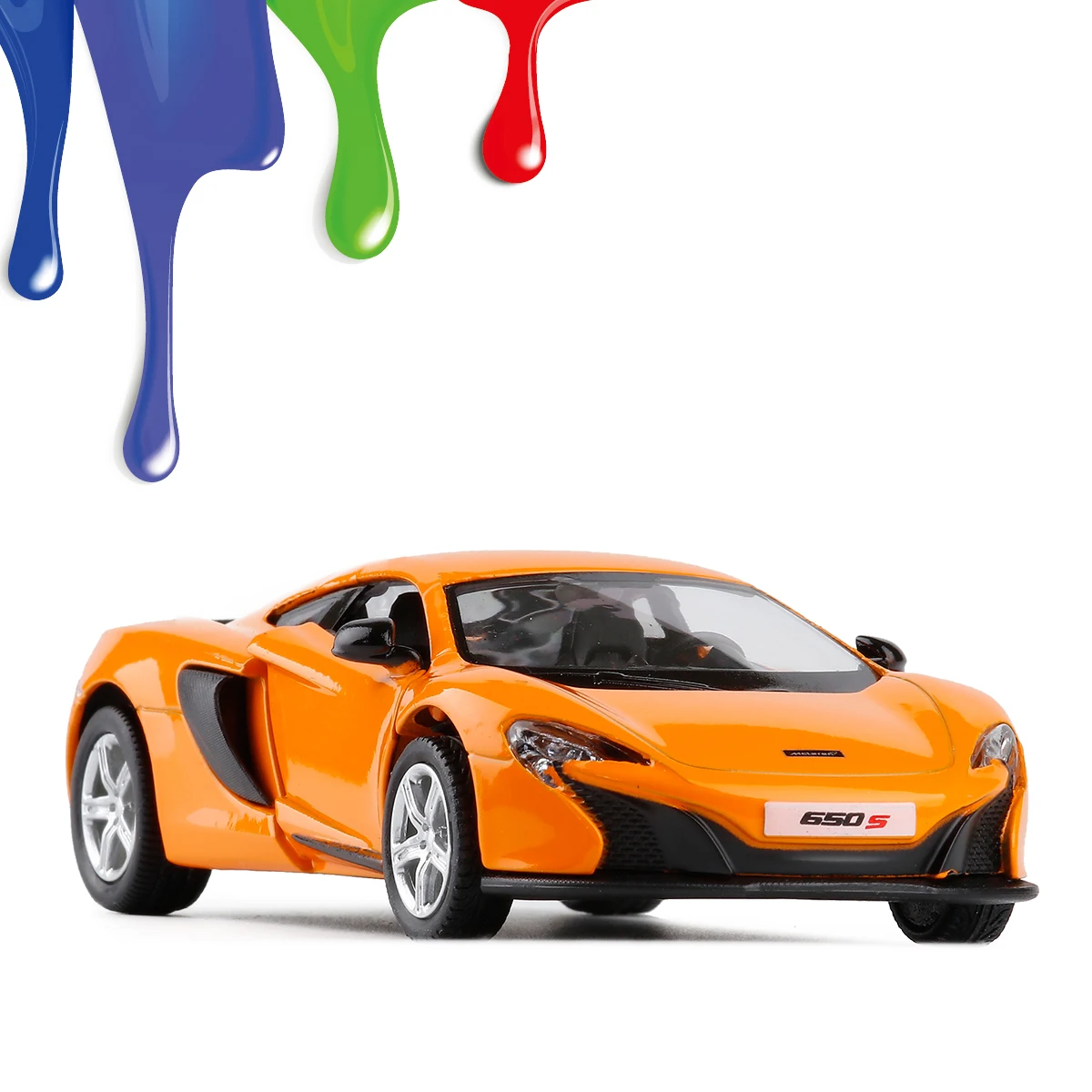 1/36 Scale for Mclaren 650S Alloy Car Model Toys Diecast Metal Pull Back Car Toy for Kids Gift Collection