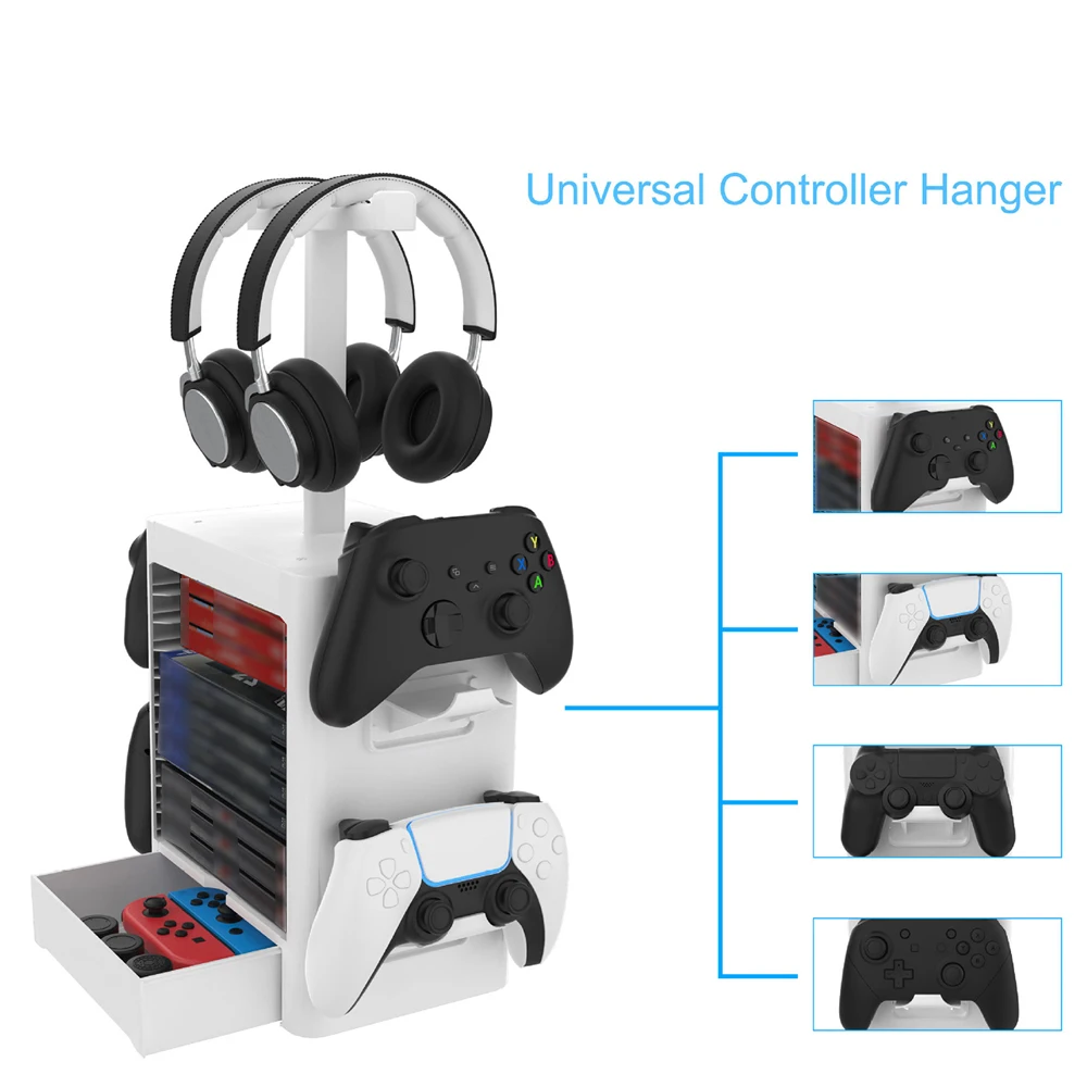 Multifunctional Game Controller Storage Bracket Game CD Disc Holder Rack for PS5 for XBOX Series X Game Accessories