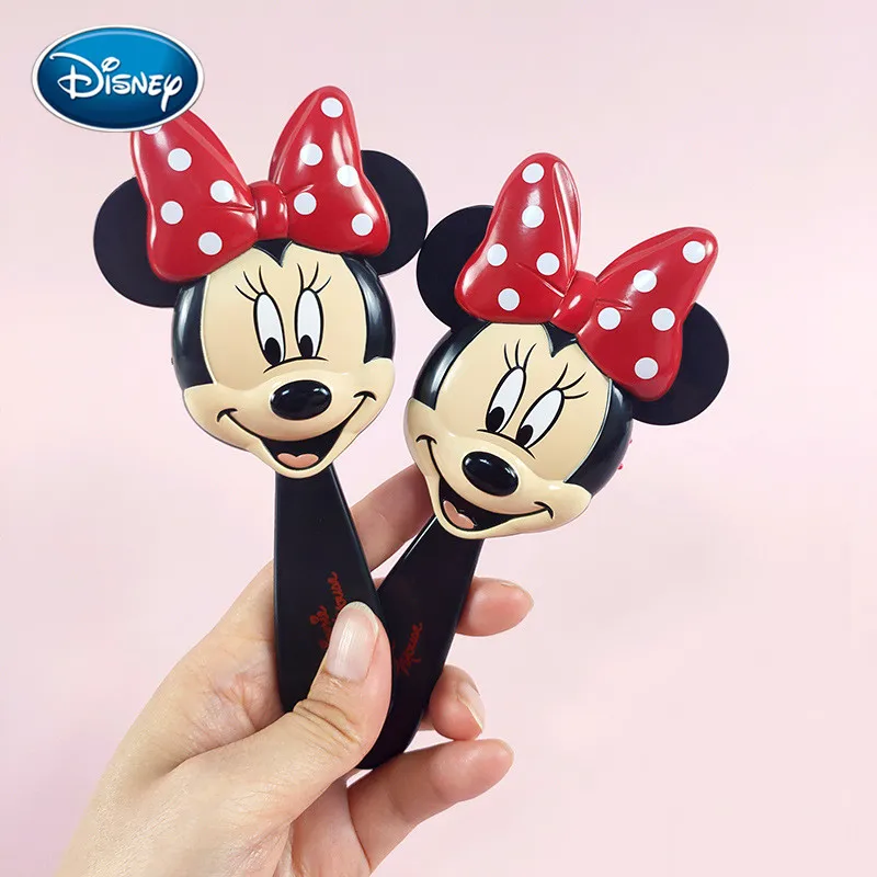 1pcs Cartoon Minnie Airbag Comb Children Comb Bow Knot Wave Dot Comb Plastic Comb Color Box Packaging Comb Disney