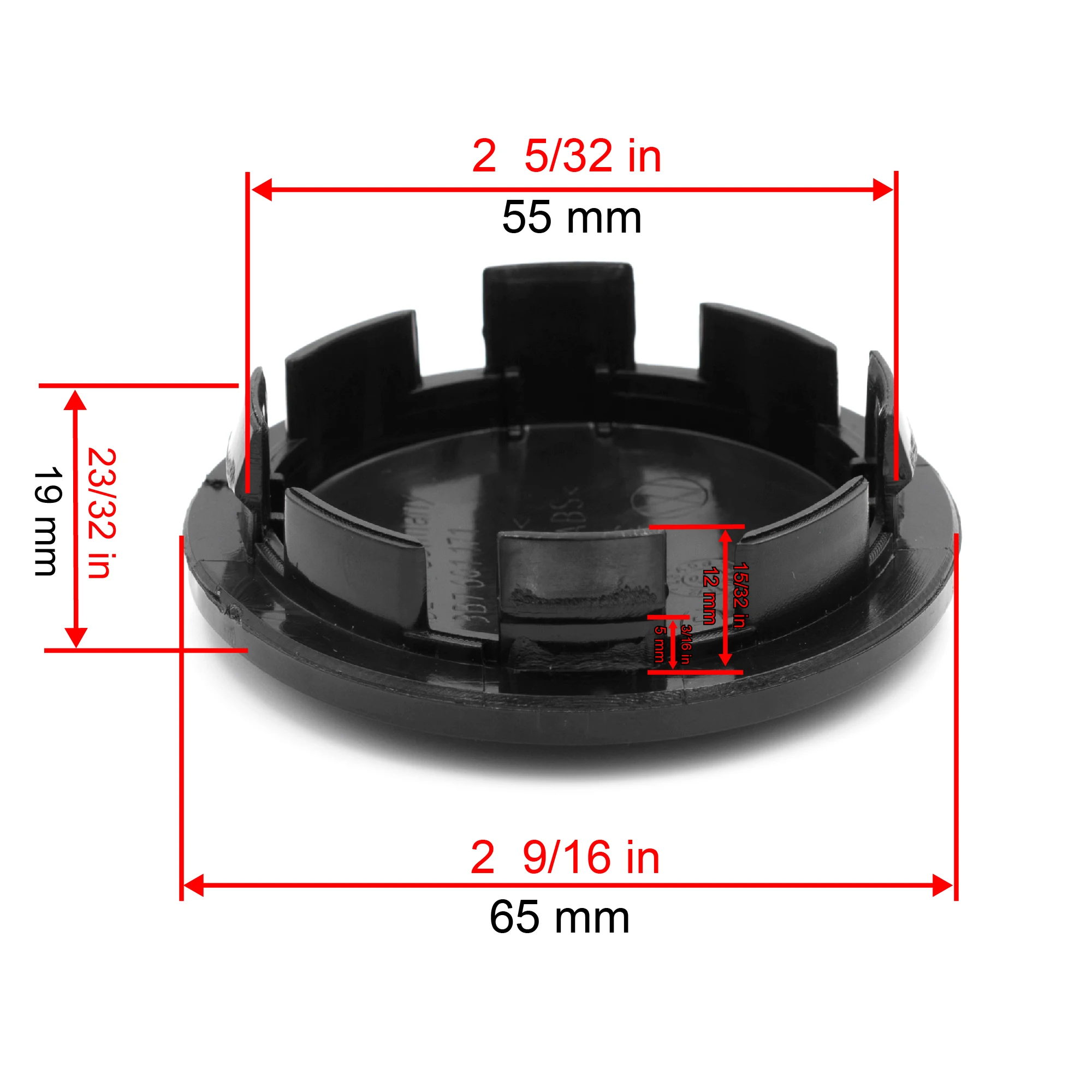 1pc 65mm 55mm Wheel Rim Center Cap For Hub  Cover Modification Dust Hubcap Styling  Car Exterior Accessories