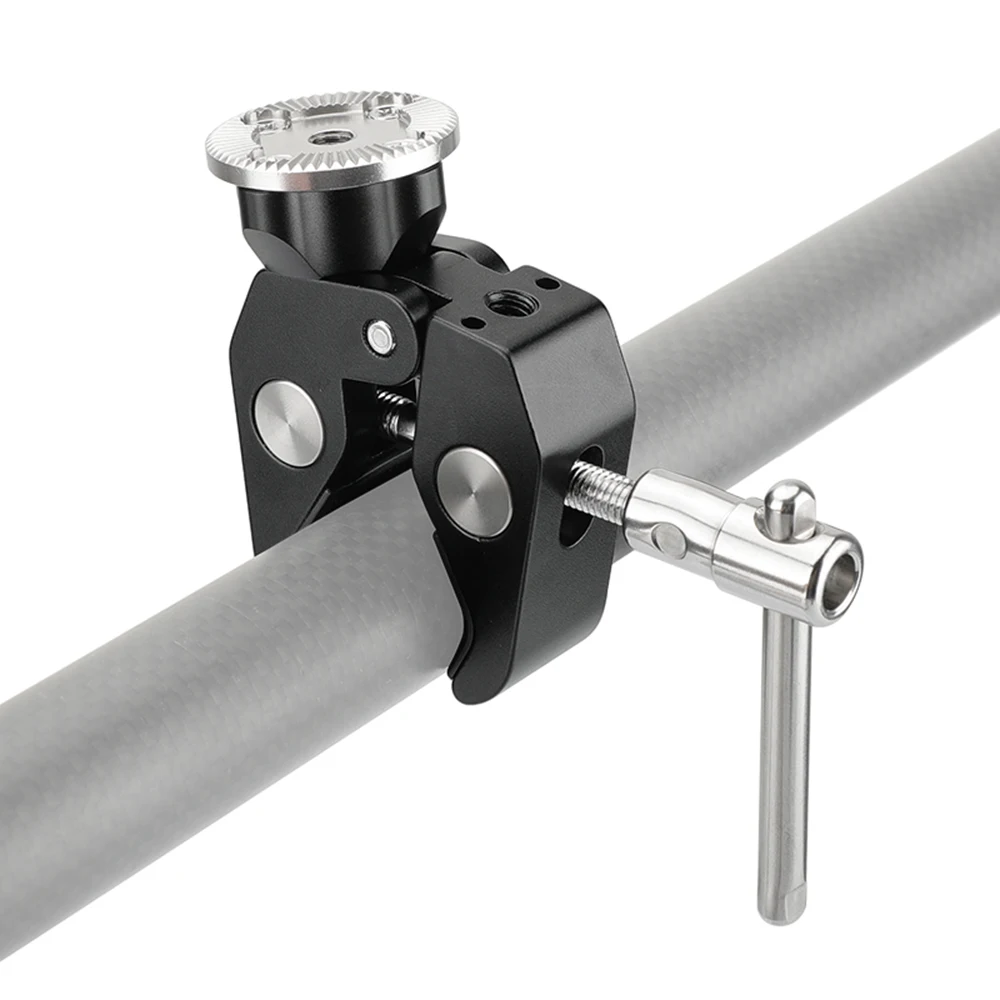 CAMVATE Super Crab Clamp กับ ARRI Rosette Mount M6หญิงด้ายและ1/4 "-20สำหรับ ARRI rosette ติดตั้งอุปกรณ์เสริม