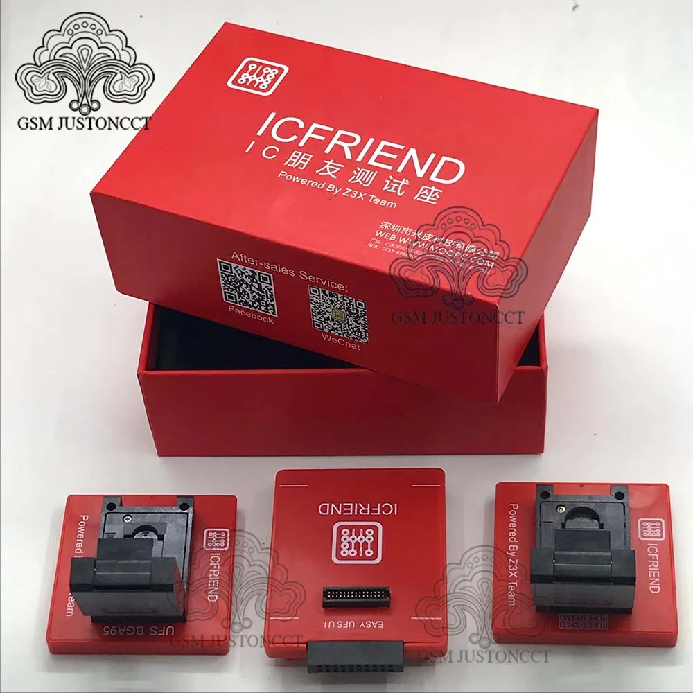 Newset ICFriend 3 in 1 UFS Chip Reader ( ufs bga 254 153 2 in 1 and bga95 ) and  z3x Easy JTAG Plus Box