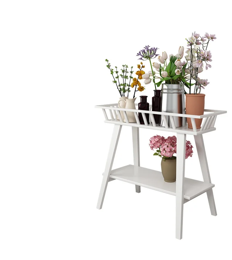 

Nordic Wrought Iron Multi-Layer Flower Stand,Living Room Shelf, Home Green Flower Pot Stand