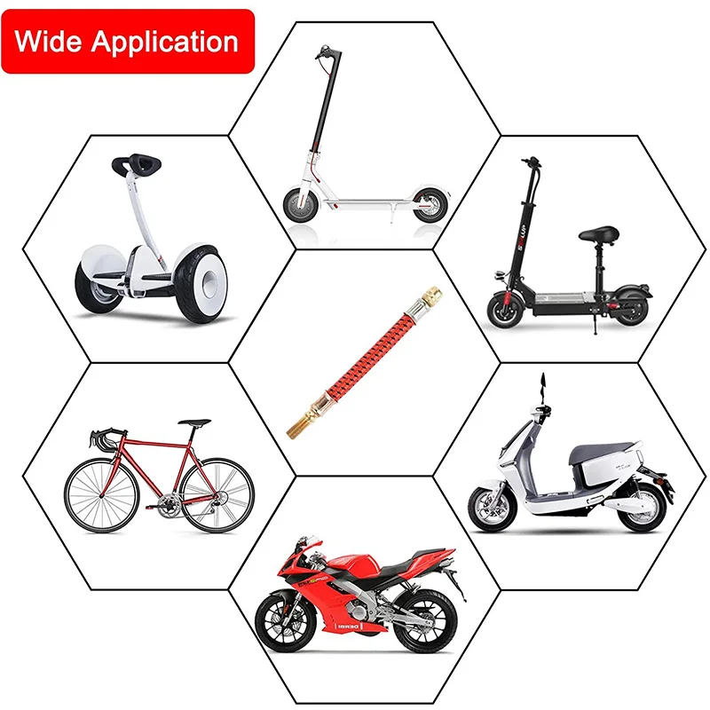 Tyre Valve Extension Adaptor for Xiaomi Mijia M365 Tire Inflator Electric Scooter Air Pump Extended Nozzle Scooter Accessories