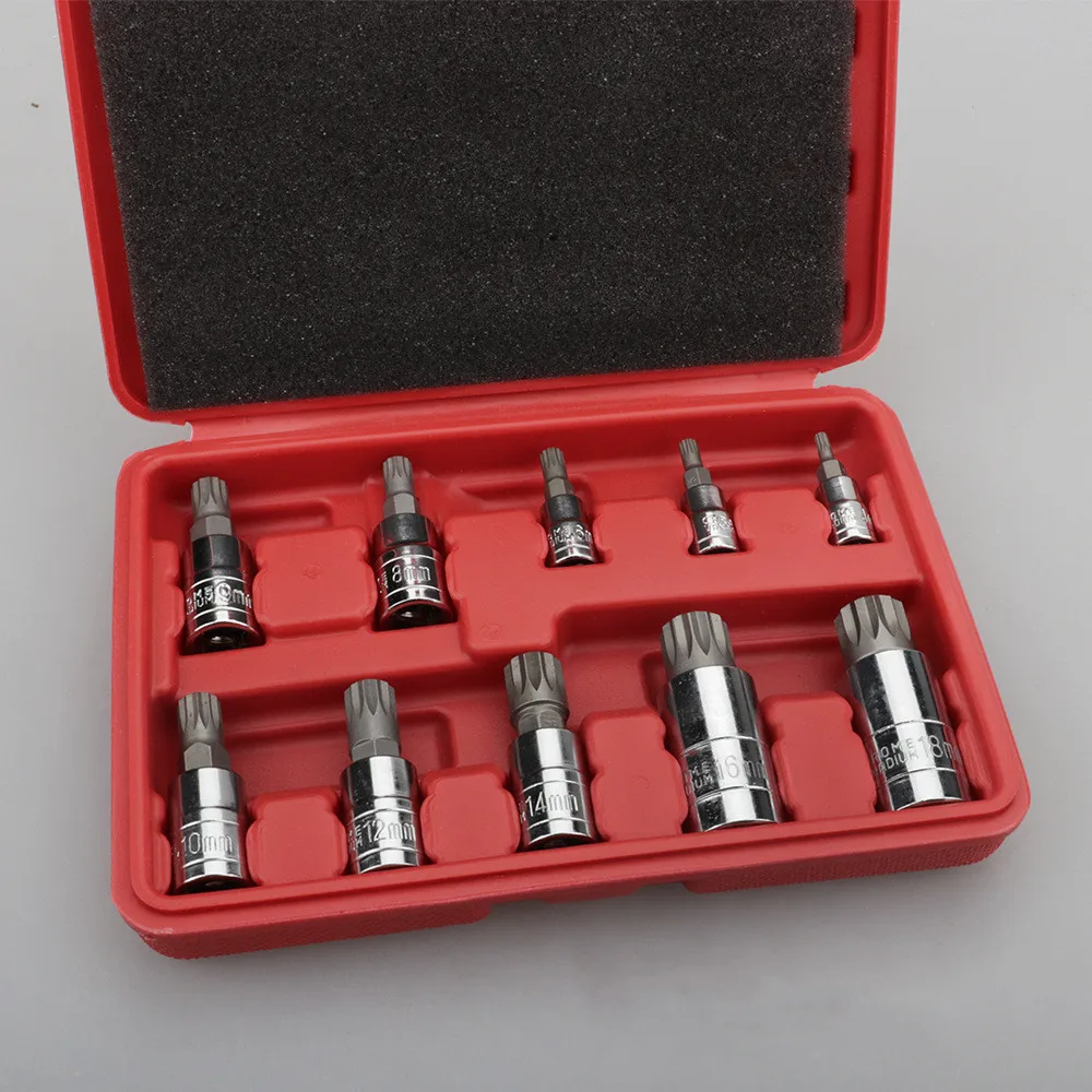 10 Cái/bộ 12 Góc Dòng M Tay 12 Góc Hoa Ổ Cắm Bit Trong Lỗ Giữa