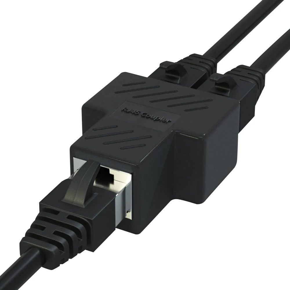 1Pcs RJ45 1 zu 2 Möglichkeiten Weibliche Splitter Stecker Adapter LAN Ethernet Netzwerk