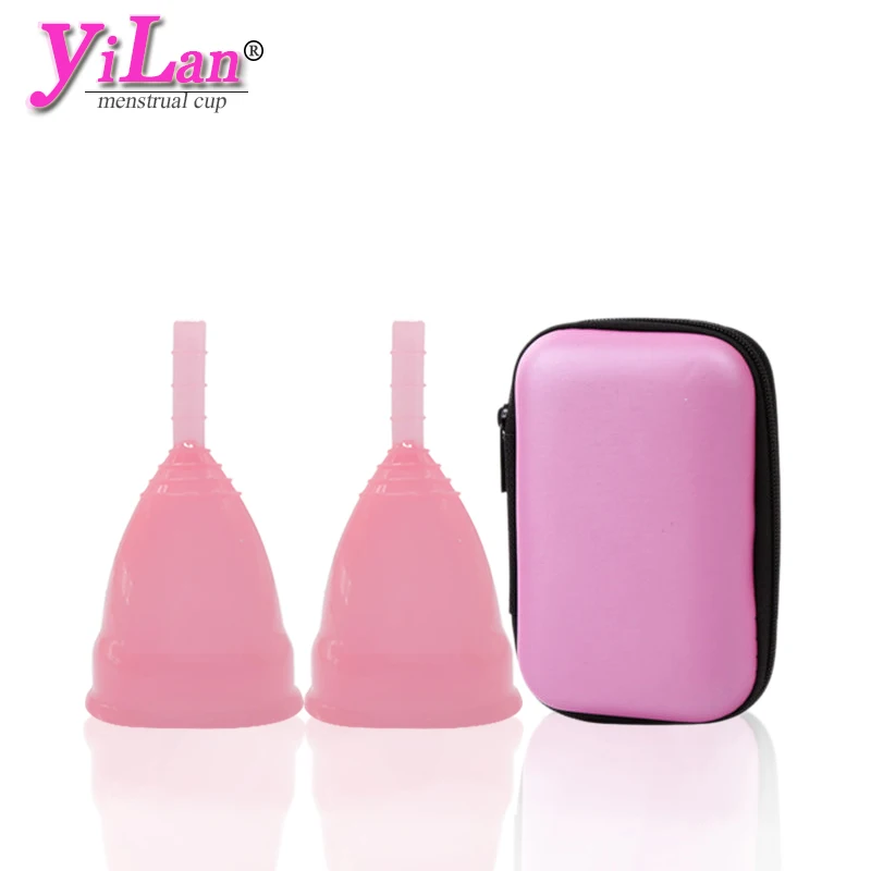 

2Pcs Medical Silicone Menstrual Sterilizer Feminine Hygiene Copa Menstrual Sterilizing Menstrual Cup For Women Physiological Cup