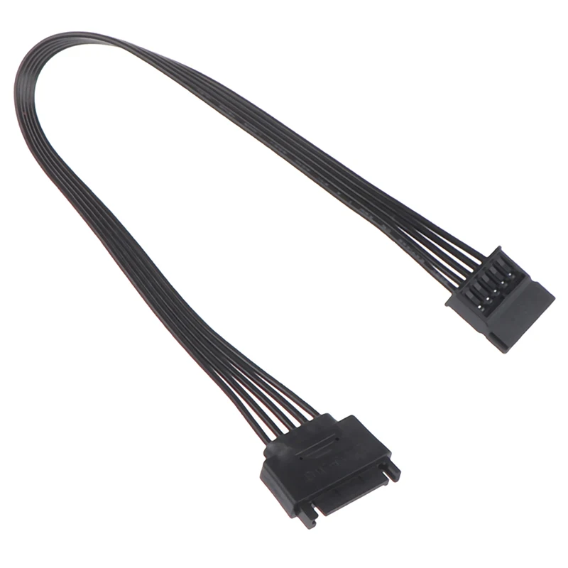 Cable de extensión de alimentación SATA de 15 pines macho a hembra, Cable de fuente de alimentación HDD SSD, Cable de alimentación SATA para PC de 30CM