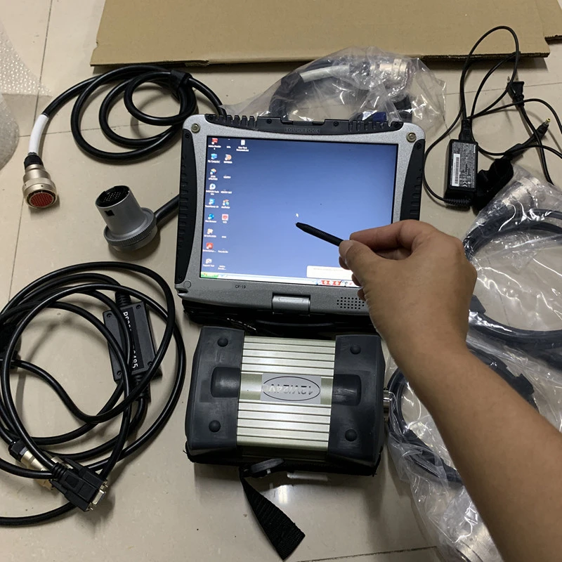 MB Star C3 Full Set Auto Diagnostic tool MB C3 with SSD Software MB Star C3 Engine Tester with CF19 cf-19 Toughbook pc full set