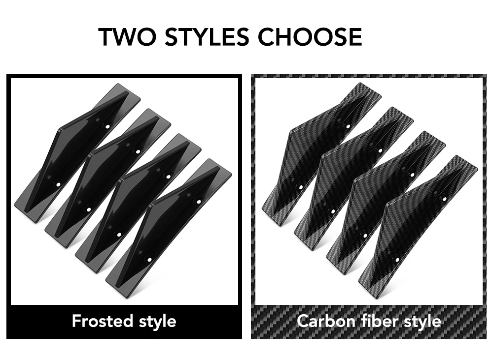 Spoiler/diffuseur Arrière Pour Alfa Romeo Mito, Giulietta, Brera, 4C, 159 – ABS Noir Brillant – 2 Pièces – Pour Look Sportif