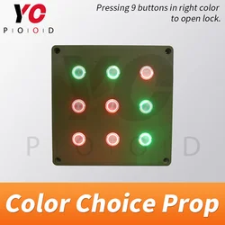 Escape Room Press Button Prop Color Choice Prop press buttons in correct color to open maglock