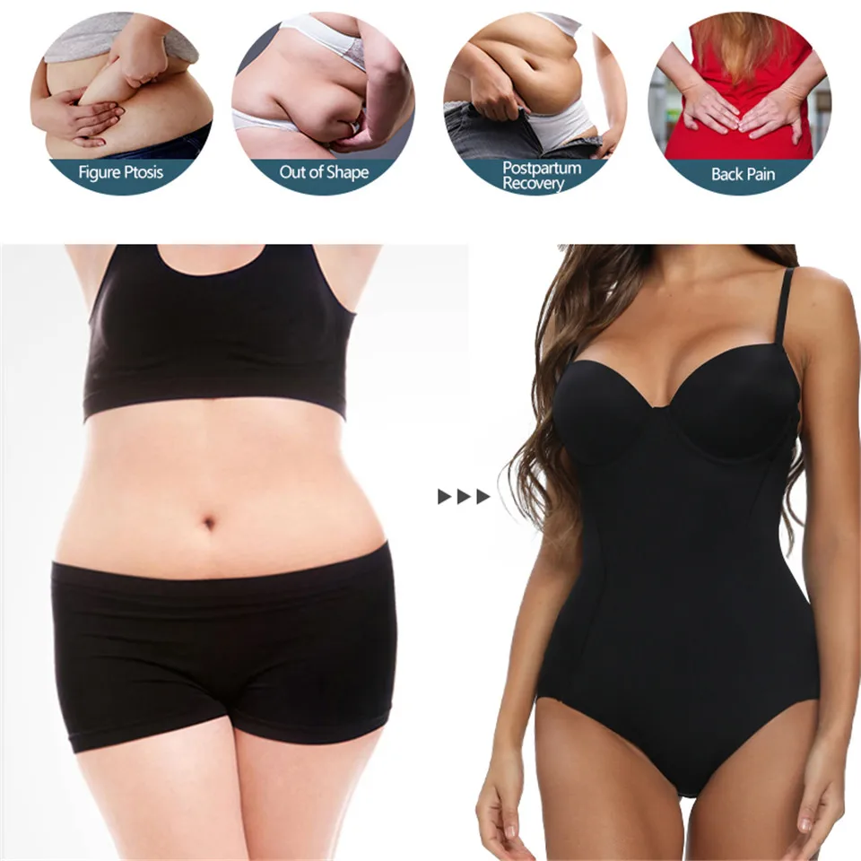 Shapewear Bodys Unterwäsche Abnehmen Bodys Frauen Sexy Body Body Shaper Dessous Schwarz Trimmer Modellierung Gurt – Detail 7