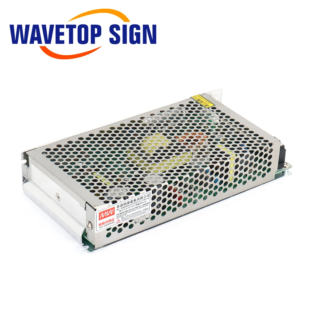 WaveTopSign 120W Fuente de alimentación con interruptor S-120-24 24V 5A para controlador láser Co2