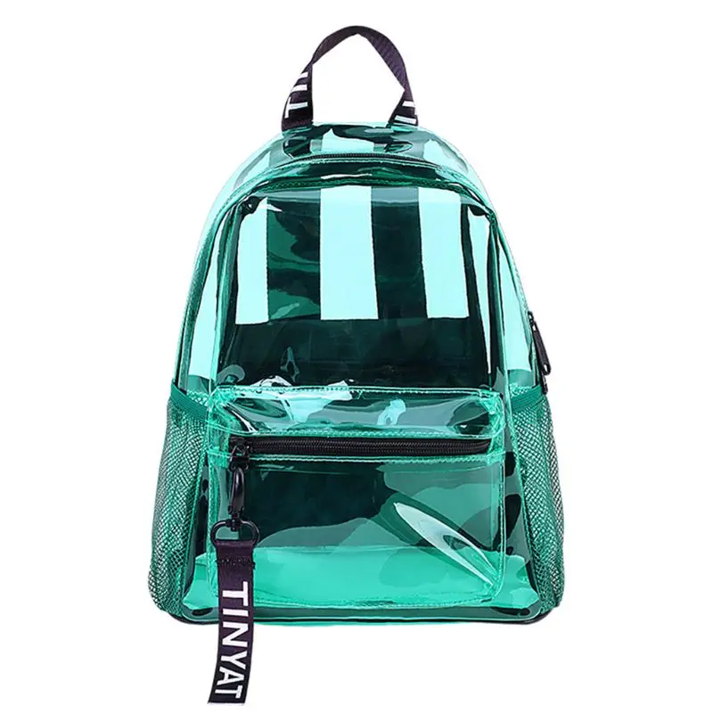 Kobiety przezroczysty plecak z pcw Travel School Bookbag plecak na dzień dla nastolatek