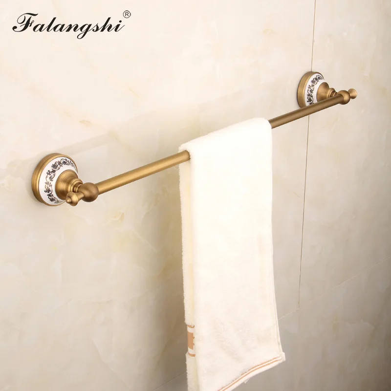 Porcelain Base Bathroom Hardware Set Towel Rack Toothbrush Holder Toilet Roll Paper Holder Soap Dish Wall Mounted Bronze WB8803