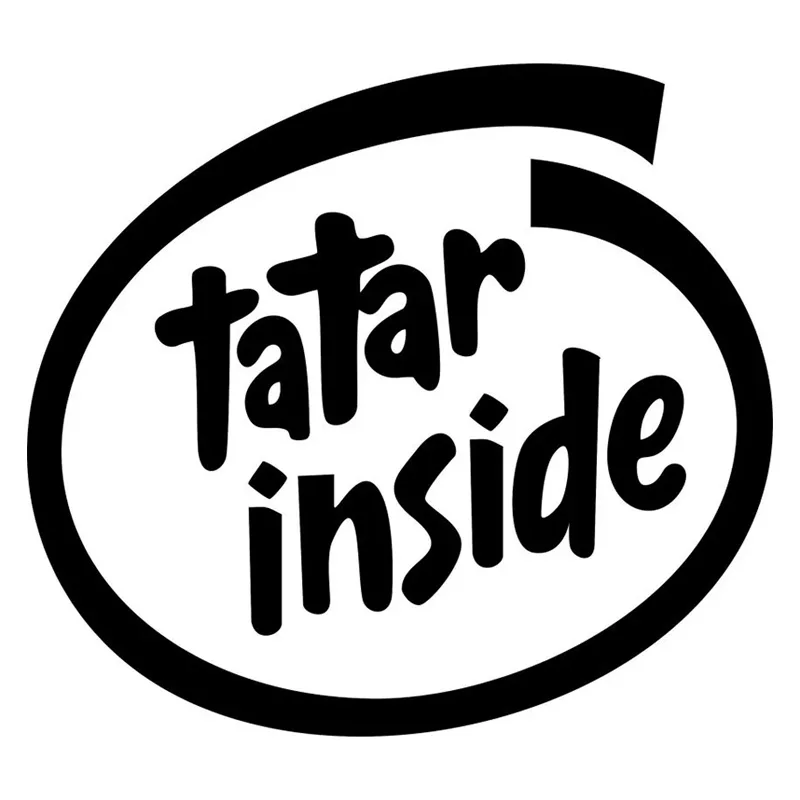 S51934# Various Sizes/Colors Car Stickers Vinyl Decal Tatar Inside Motorcycle Decorative Accessories Creative