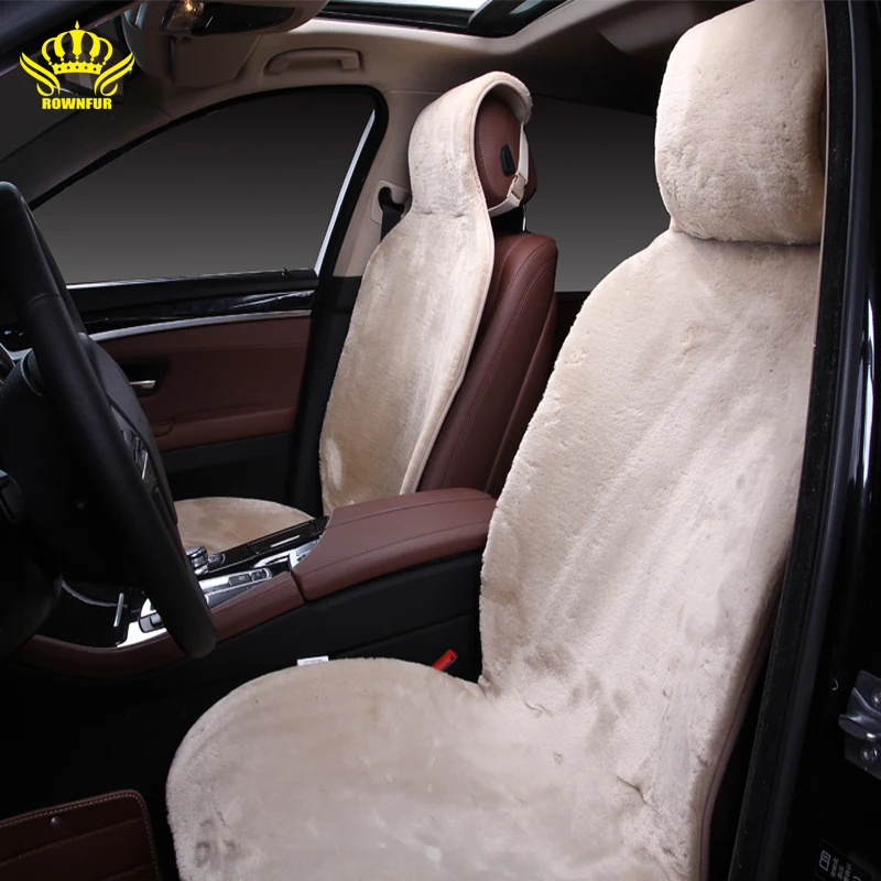 1PC  For One Front   Car Seat Covers faux fur cushion winter new plush car pad seat covers I022