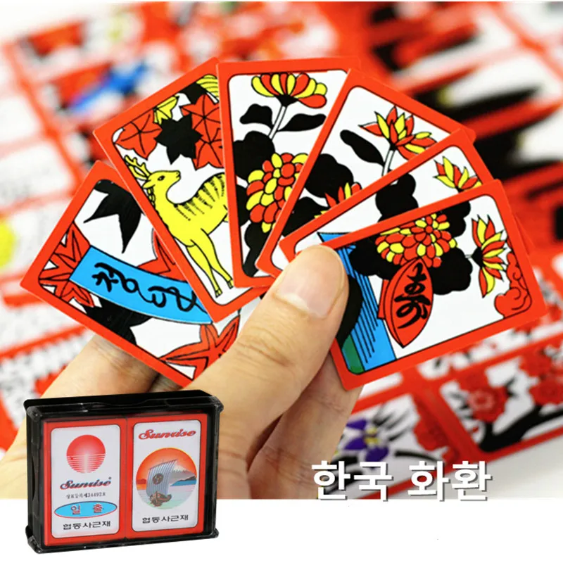 Waterproof PVC Board Game Cards, Cartões Hanafuda, Mahjong, Gostop, Go Stop, Popular, Festa em família, Table Game, coreano, japonês