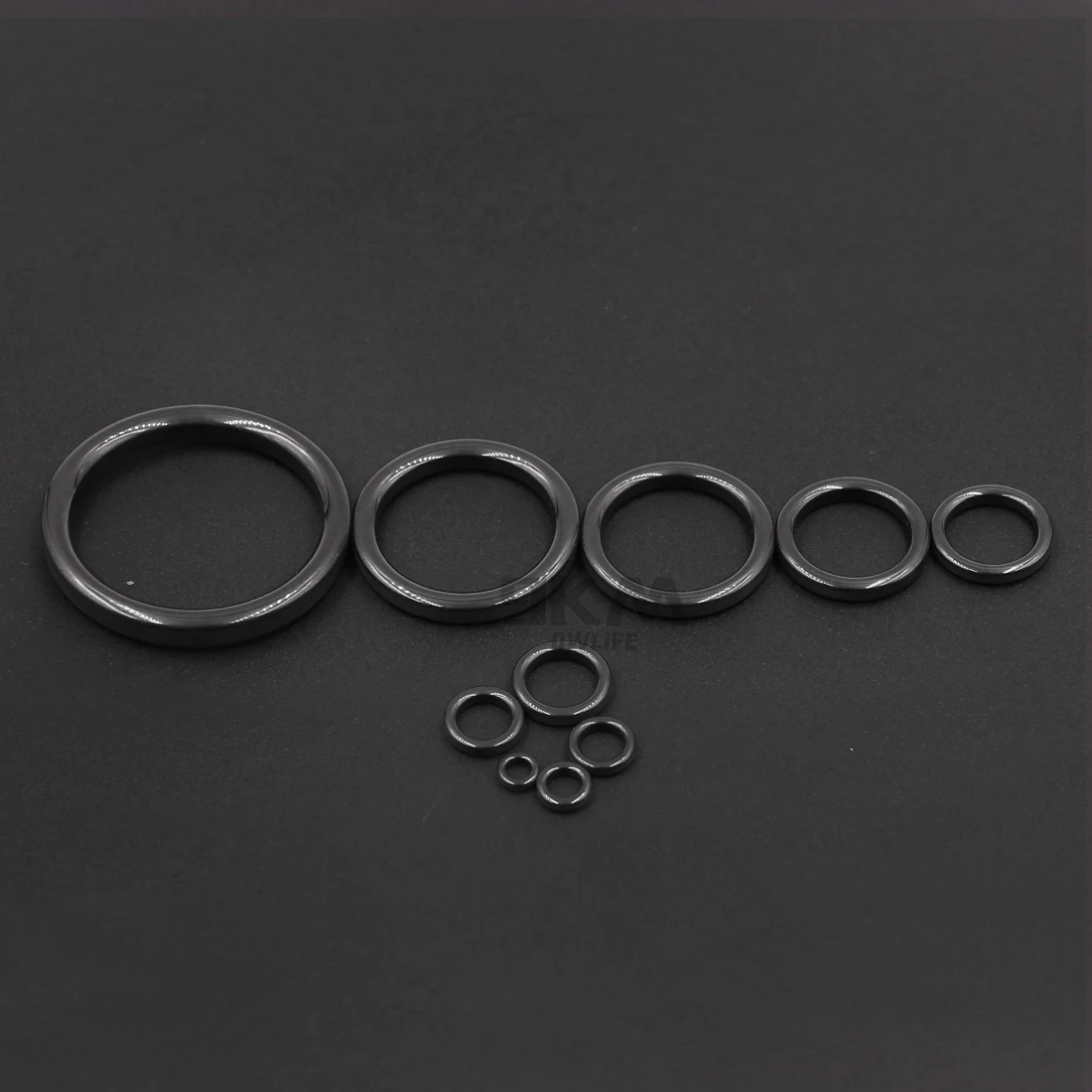 Angelrutenführungsring, 10 Stück ~ 100 Stück, verschleißfester Keramik-Führungsring, Stangenreparatur-Ersatzset, Alconit-Ring, Schwarz, 6 mm ~ 47,3 mm – Detail 11